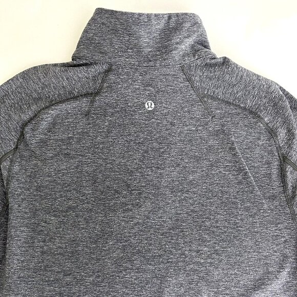 Lululemon Surge Warm 1/2 Zip *Silver Heathered Dark Slate Size M / L - Picture 12 of 14